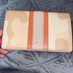 Dagne Dover light pink army fatigue printed wallet